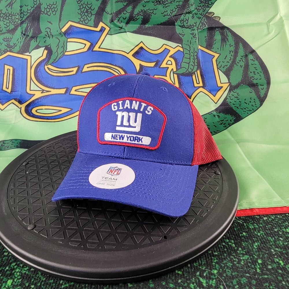 NFL Apparel NY GIANTS SNAPBACK CAP OSFA Blue/Red NWT